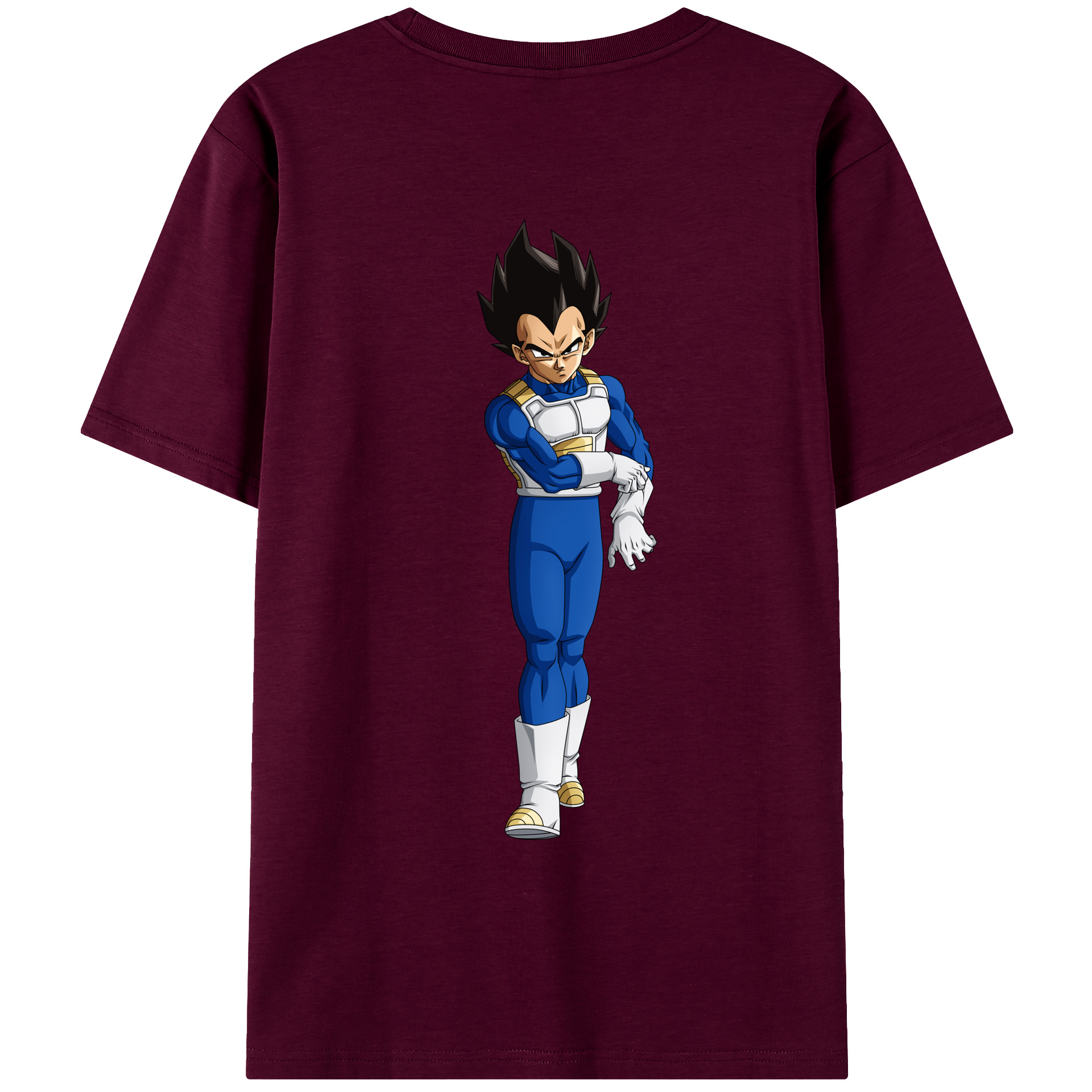 （画像用） ドラゴンボール ベジータ四世（Bejīta Yonsei）DRAGON BALL Vegeta IV レディース半袖Tシャツ(バックプリント)